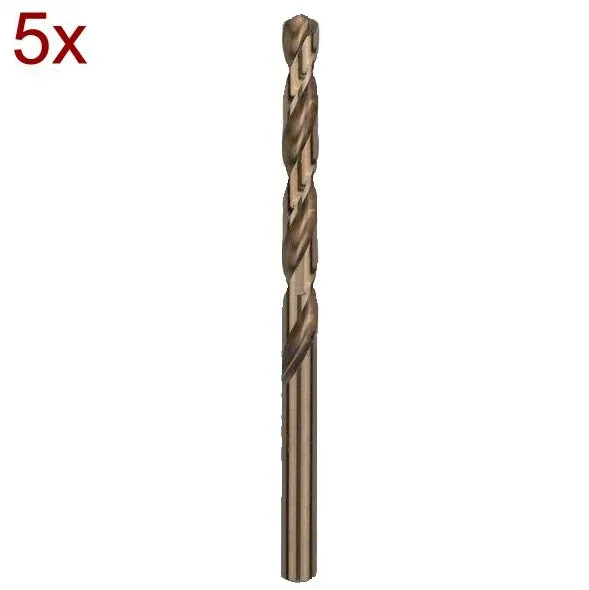 Bosch metal twist drill HSS-Co, DIN 338, 8.5mm (5 pieces, working length 75mm)