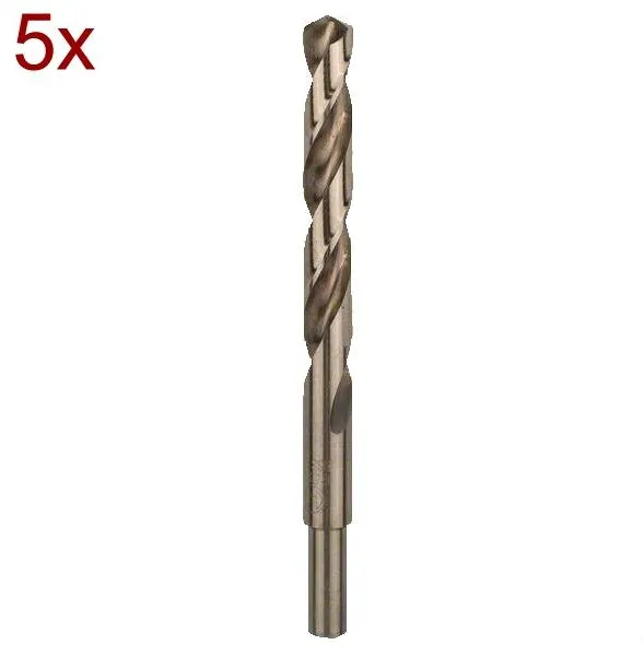 Bosch Metal twist drill HSS-Co, DIN 338,  13.0mm (5 pieces, working length 101mm)