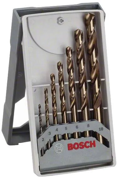 BOSCH Mini X-Line - Set burghie, metal, 2-10 mm, 7 buc