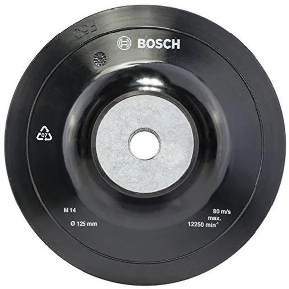 BOSCH 1608601033 - Placa suport rotunda din cauciuc, 125 mm, polizoare unghiulare