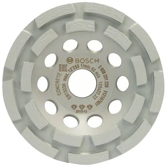 BOSCH Best for Concrete - Disc oala diamantat,  125x22.23x4.5 mm, segment dublu, calitate inalta