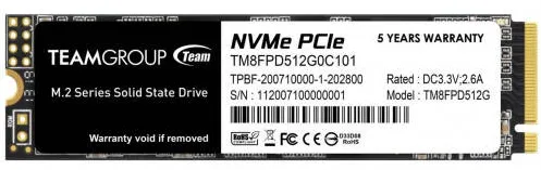 SSD Team Group MP33 Pro 512GB PCI Express 3.0 x4 M.2 2280