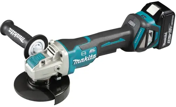 Makita Polizor unghiular pe acumulator DGA519RTJ, 18 V, X-LOCK sistem prindere, 12 5mm diametru disc, 2 acumulatori Li-Ion LXT 5.0 Ah, incarcator