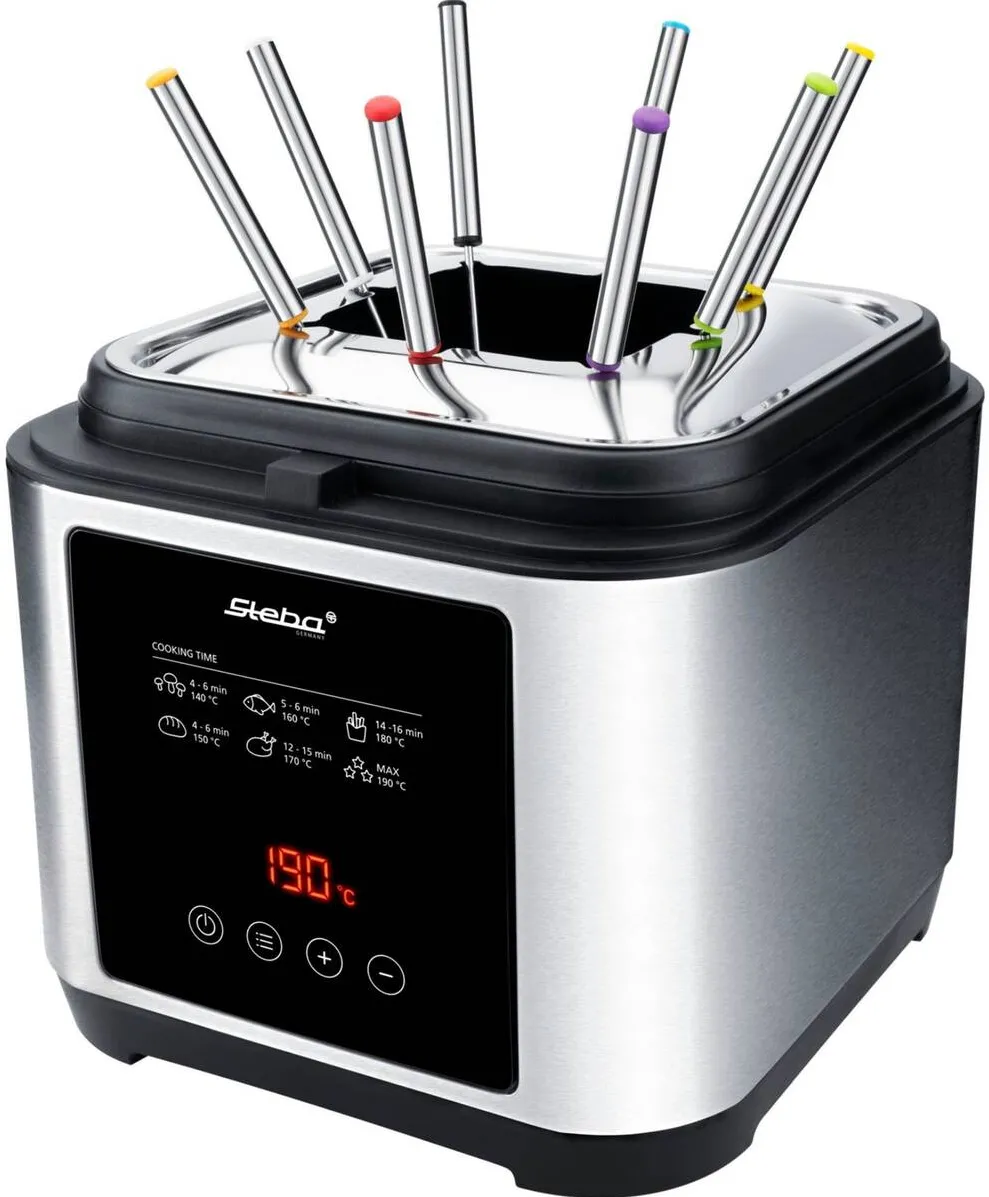 Steba Set Friteuza / Fondue din Otel Inoxidabil DF 150 F, 1200 W, 2,5 l