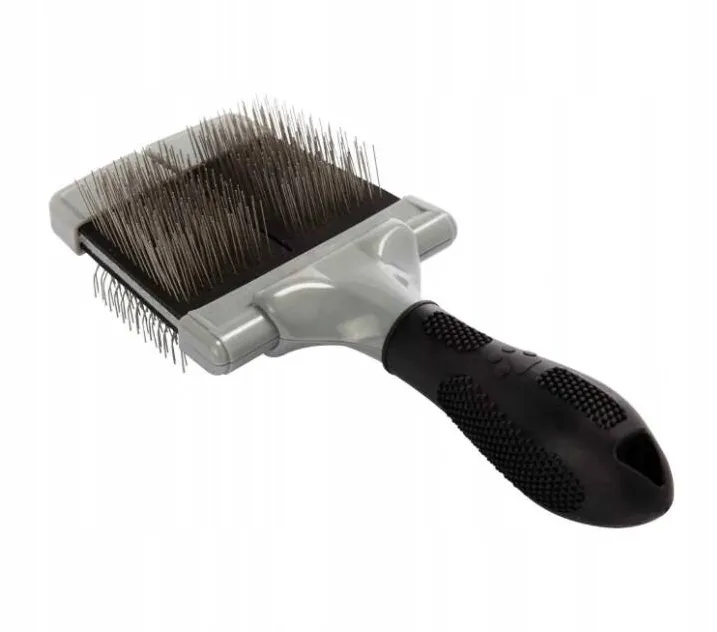 FURminator - Slicker Brush Large Firm - perie mare, cu doua fete, pentru descurcarea si incretirea parului, tare