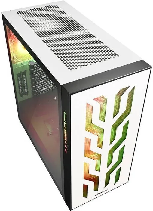 Carcasa PC Sharkoon ELITE SHARK CA300T, Alb, 2x tempered glass