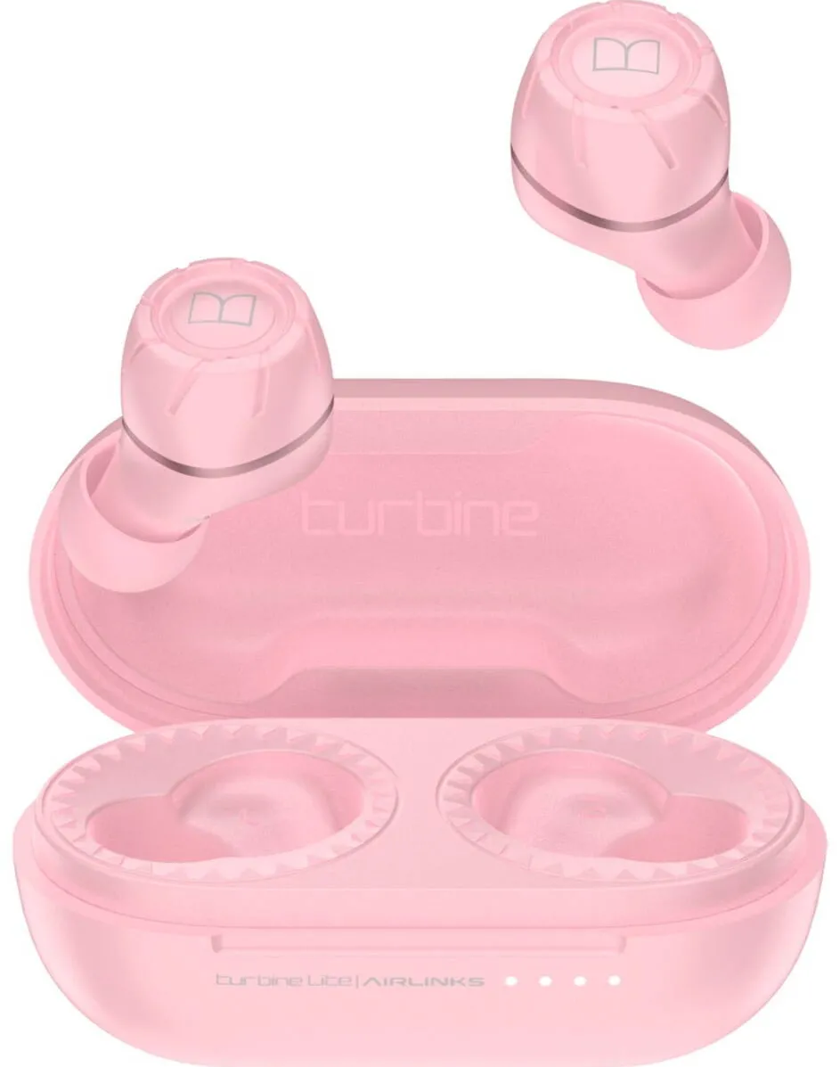 Casti Bluetooth Monster Turbine AirLinks Lite pink