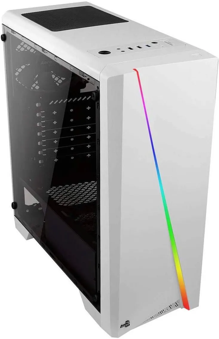 Carcasa PC Aerocool Midi Cylon Pro White (white mi.ATX/ATX/RGB)