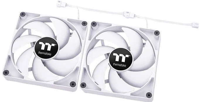 Thermaltake Ventilator CT120 White 120mm 2-Fan Pack