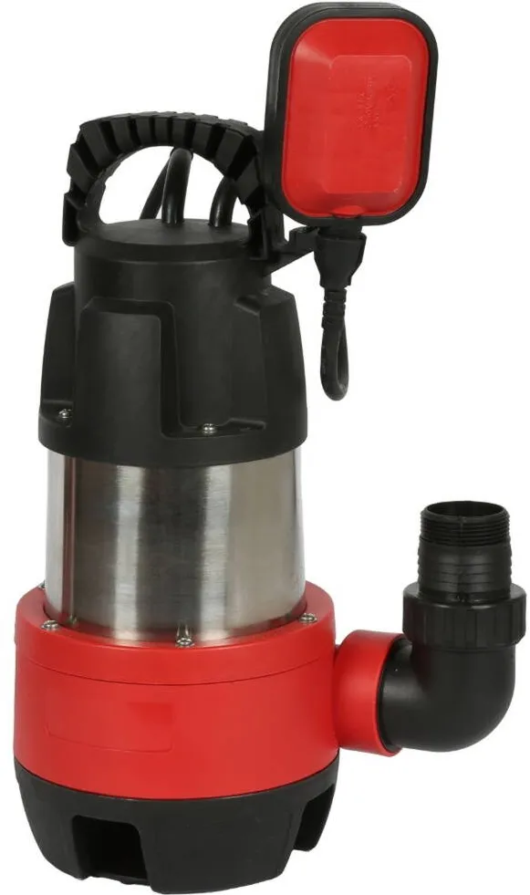 Einhell Dirty water pump GC-DP 9040 N, submersible / pressure pump (red / stainless steel, 900 watts)