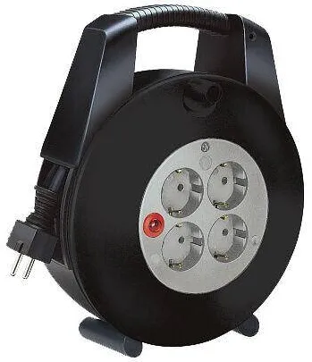 Prelungitor Brennenstuhl Bobina de cablu Vario Line 4x 15m Negru/Gri