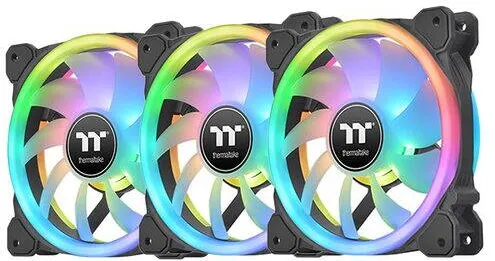 Thermaltake Set 3 ventilatoare Swafan 14 140mm iluminare aRGB