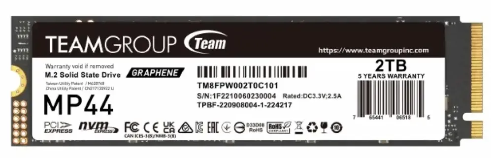 SSD Team Group MP44 M.2 2TB PCIe G4x4 2280