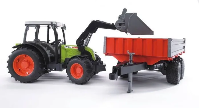 Masinuta cu Telecomanda BRUDER Tractor Claas Nectis 267F with frontloader
