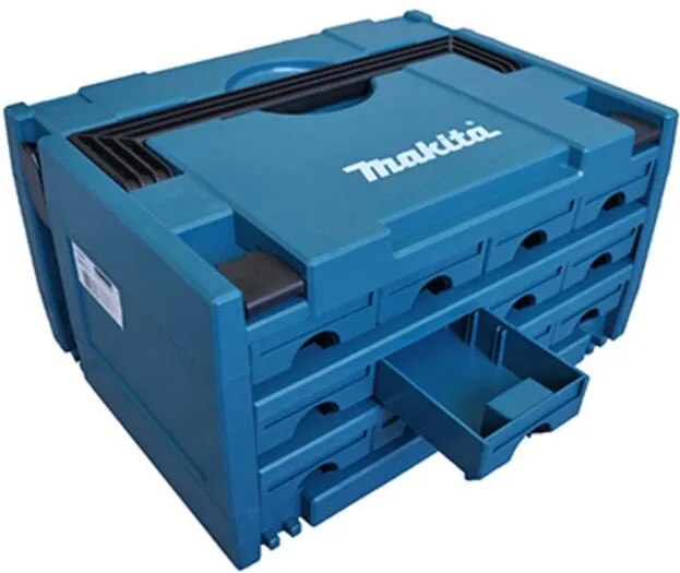 Makita Carcasa de blocare MAKPAC cu 12 sertare, 8-1/2" x 15-1/2" x 11-5/8"