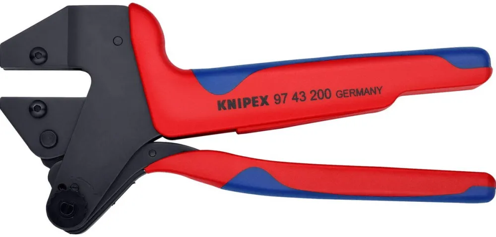 KNIPEX Cleste pentru sistem de sertizare KNIPEX 97 43 200 A (rosu/albastru, fara insertii de sertizare)