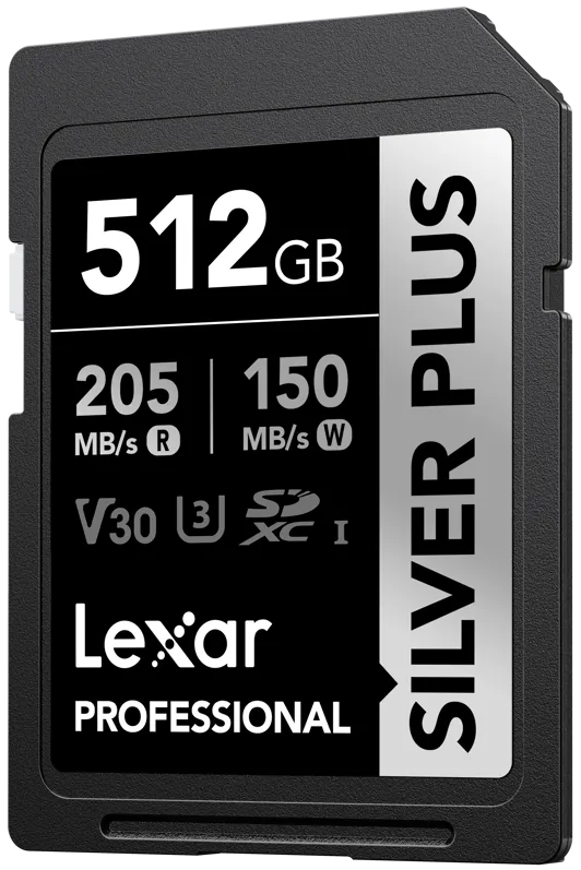 Card de Memorie Lexar SDXC Professional SILVER Plus 1066x UHS-I/U3/A2/4K R205/W150 (V30) 512GB