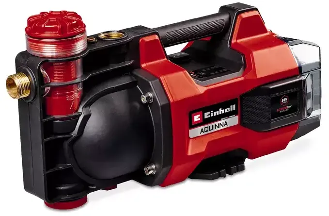 Einhell cordless garden pump AQUINNA 36/38 F LED, 36Volt (2x18V) (red/black, without battery and charger)