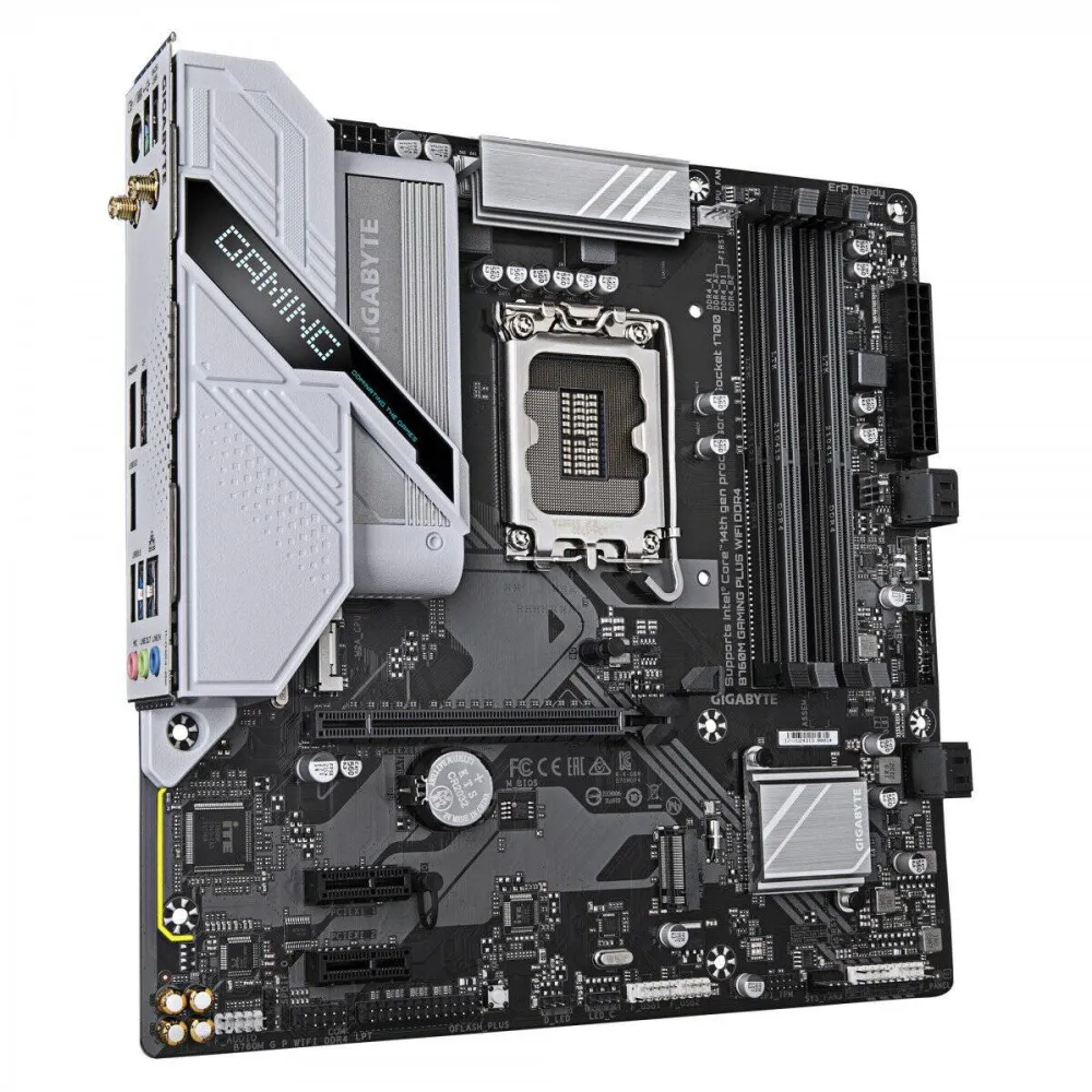 Placa de Baza GIGABYTE B760M GAMING PLUS WIFI DDR4 black/silver - Socket 1700