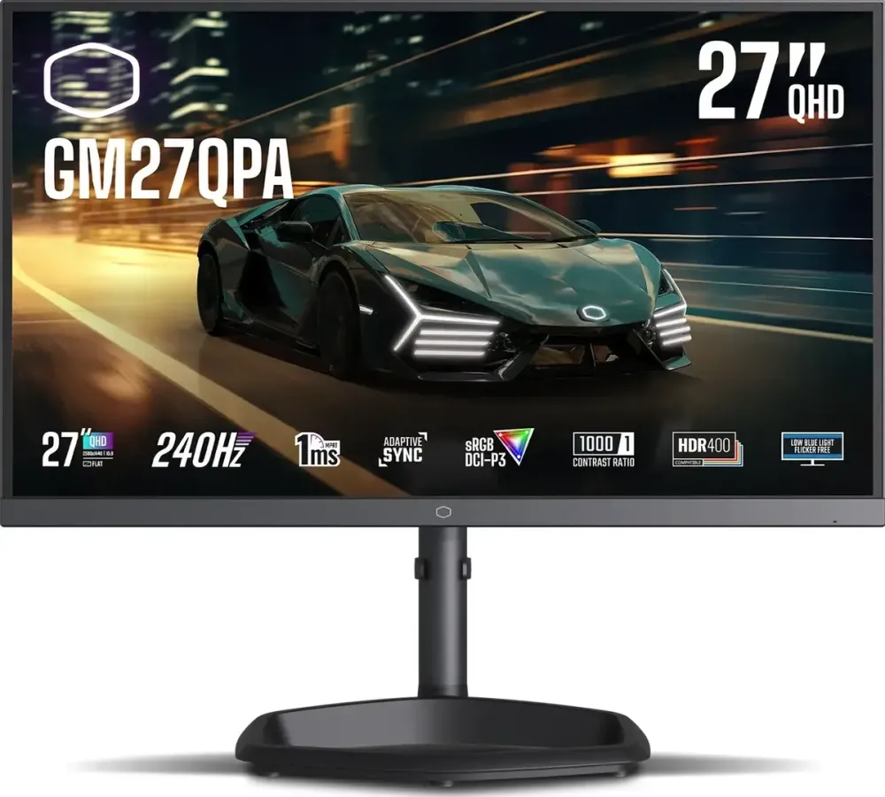 Monitor Cooler Master GM27QPA - 27 - black, QHD, IPS, Adaptive-Sync, 240Hz panel
