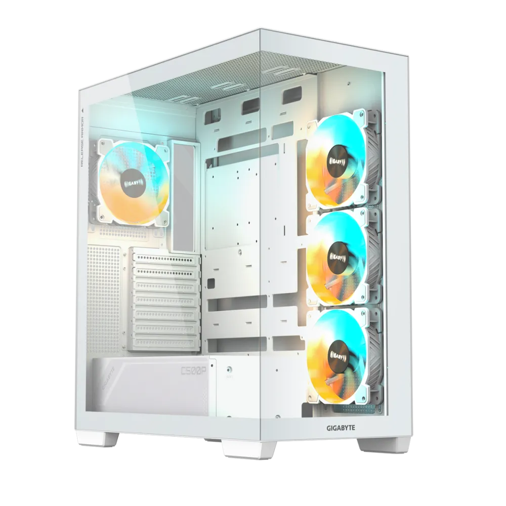 Carcasa PC GIGABYTE C500 PANORAMIC STEALTH ICE, Mid-Tower, ATX, Alb