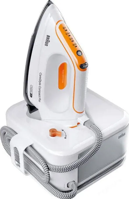 BRAUN CareStyle Compact Pro IS 2561 WH, steam ironing station (white/orange)