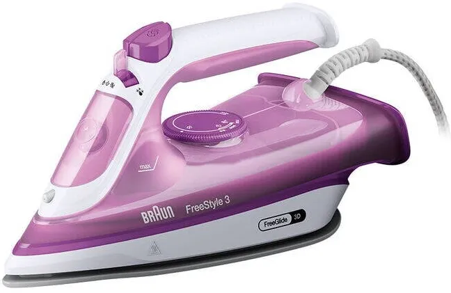BRAUN FreeStyle 3 FI 3124 PU, steam iron (violet/white)