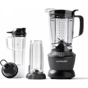 NUTRIBULLET Combo Blender NBF500DG (black, 1,200 watts, 1.8 liters & 0.925 liters & 0.7 liters)