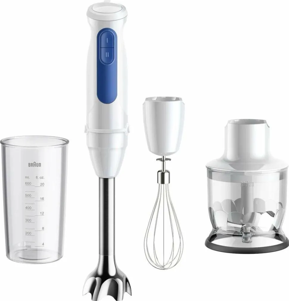 Blender de mana BRAUN MultiQuick 3 MQ30202M 900 W alb/albastru