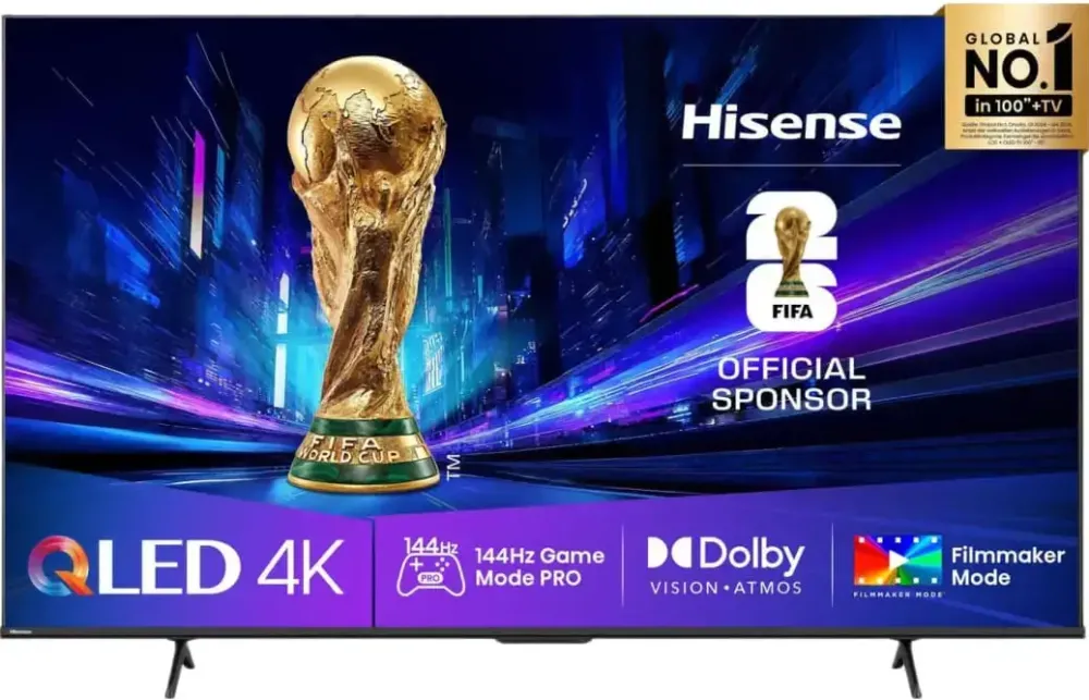 Televizor Hisense 65E77Q, QLED TV - 65 -  black, UltraHD/4K, triple tuner