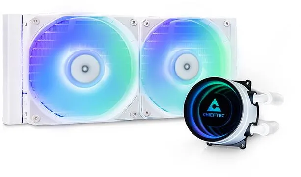 Cooler Chieftec ICEBERG 240-RGB-W Computer case All-in-one liquid cooler 12 cm White