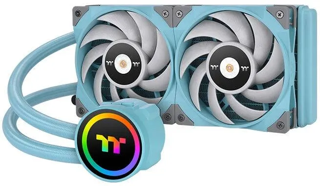 Cooler Thermaltake Thermaltake TOUGHLIQUID 240 ARGB Sync All-In-One Liquid Cooler Turquoise 240mm, water cooling (turquoise)