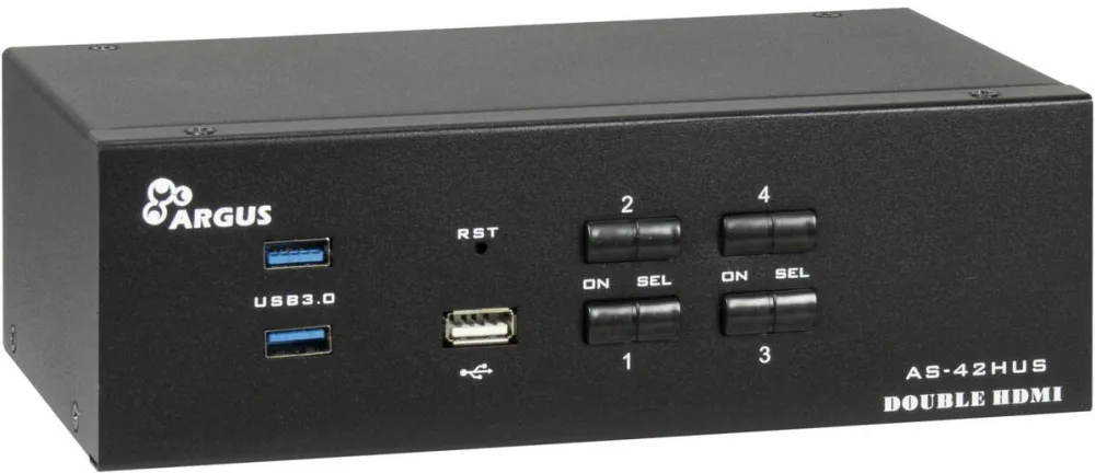 Switch KVM Inter-Tech Switch KVM Inter-Tech AC-42HUS HDMI 4K, negru