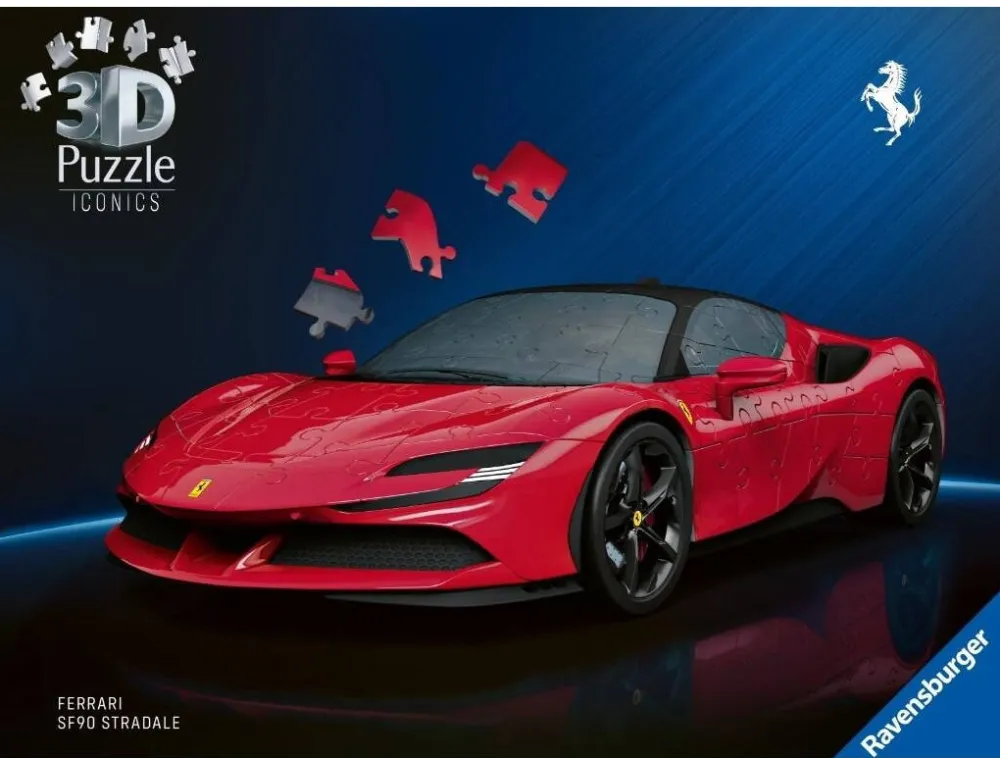 Puzzle Ravensburger Puzzle 3D Ravensburger, Ferrari Stradale, 152 piese, 1:18