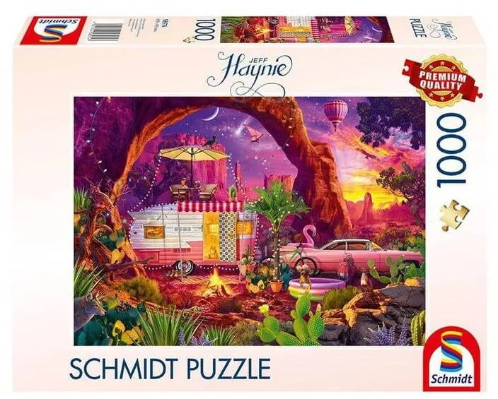 Puzzle Schmidt Puzzle Schmidt 1000 de piese - Camping - Paradis in desert, Jeff Haynie (58574)