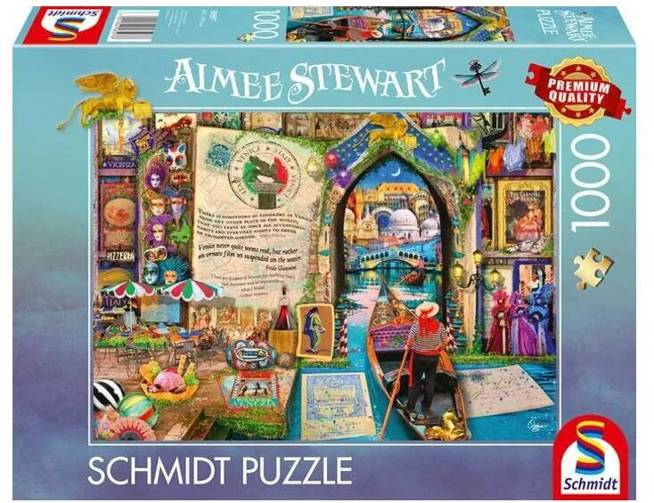 Puzzle Schmidt Puzzle Schmidt 1000 piese - Amintiri din Venetia, Aimee Stewart (58597)