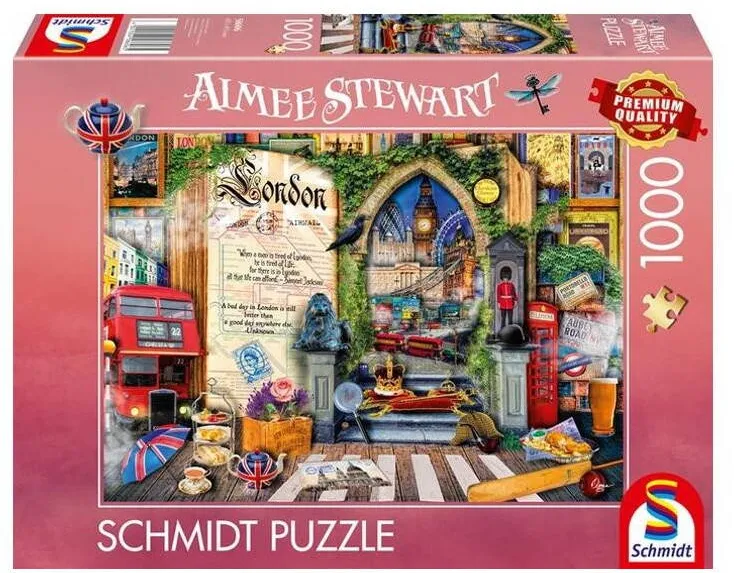 Puzzle Schmidt puzzle 1000 piese - Amintiri din Londra, Aimee Stewart (58606)