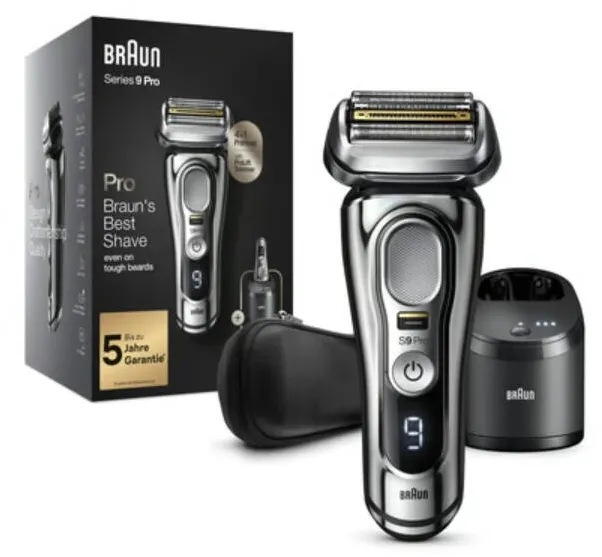 BRAUN Aparat de ras wet&dry BRAUN Seria 9, 9486cc, ProLift Trimmer, Braun Sonic Technology, 5-in-1 Cleaning Station