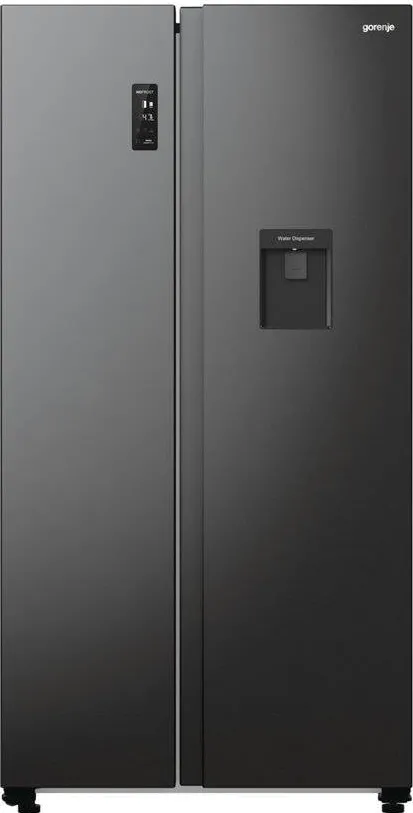 GORENJE Frigider Side by Side Gorenje NRR9185EABXLWD, 178.6cm, 355L frigider, 192L congelator, No Frost