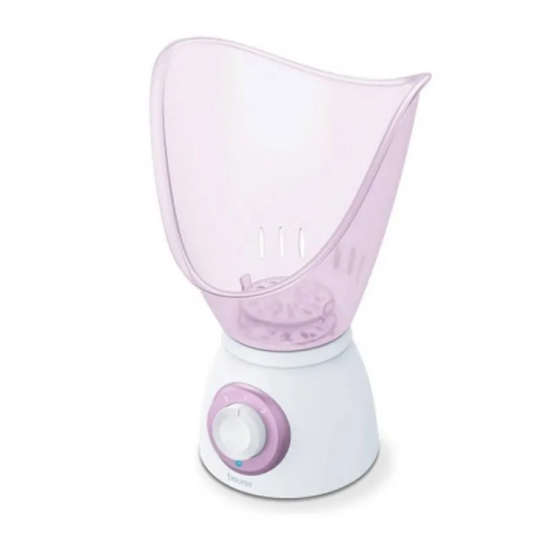 Beurer Sauna faciala, inhalator Beurer FS 60, 2 trepte de intensitate, aromaterapie, recipient gradat pentru masurare, accesoriu pentru abur inclus, lampa de control, iesirea aburului reglabila fara trepte, putere: 120 W