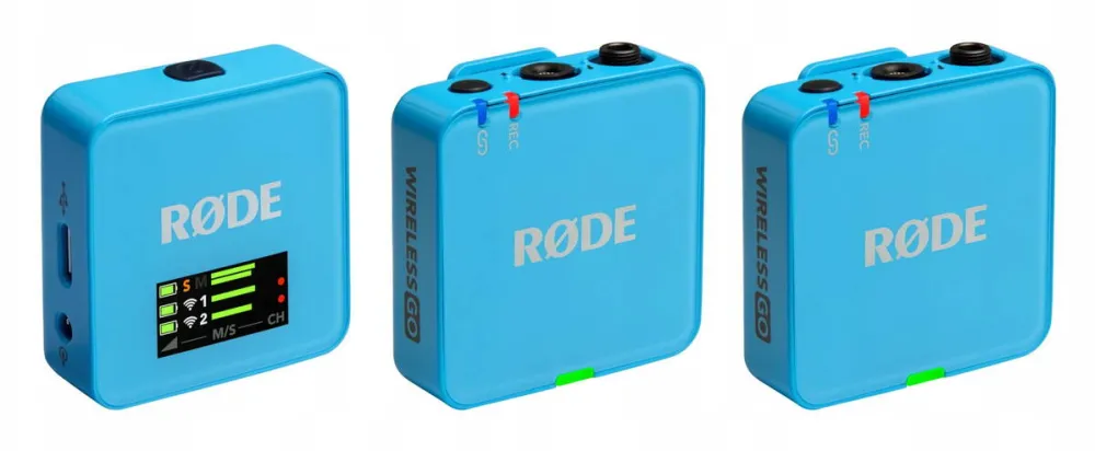 Microfon Rode Sistem microfon fara fir RODE Wireless GO III, 2 transmitatoare, 32 GB memorie, 260m raza, multicolor