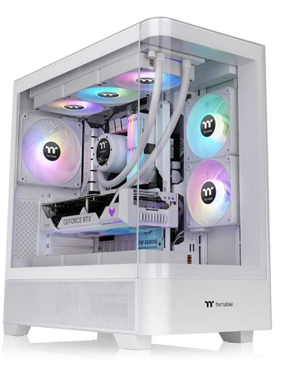 Carcasa PC Thermaltake Carcasa ATX Semi-tower Thermaltake CA-11G-00M6WN-00, alb, 7 sloturi de expansiune, USB-C 3.2 Gen 2