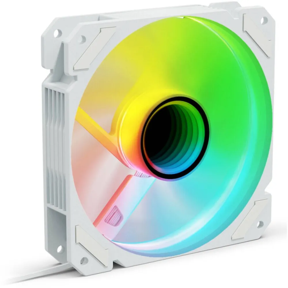 Sharkoon Ventilator PC Sharkoon SHARK Mirror RGB PWM REVERSE 12cm, alb