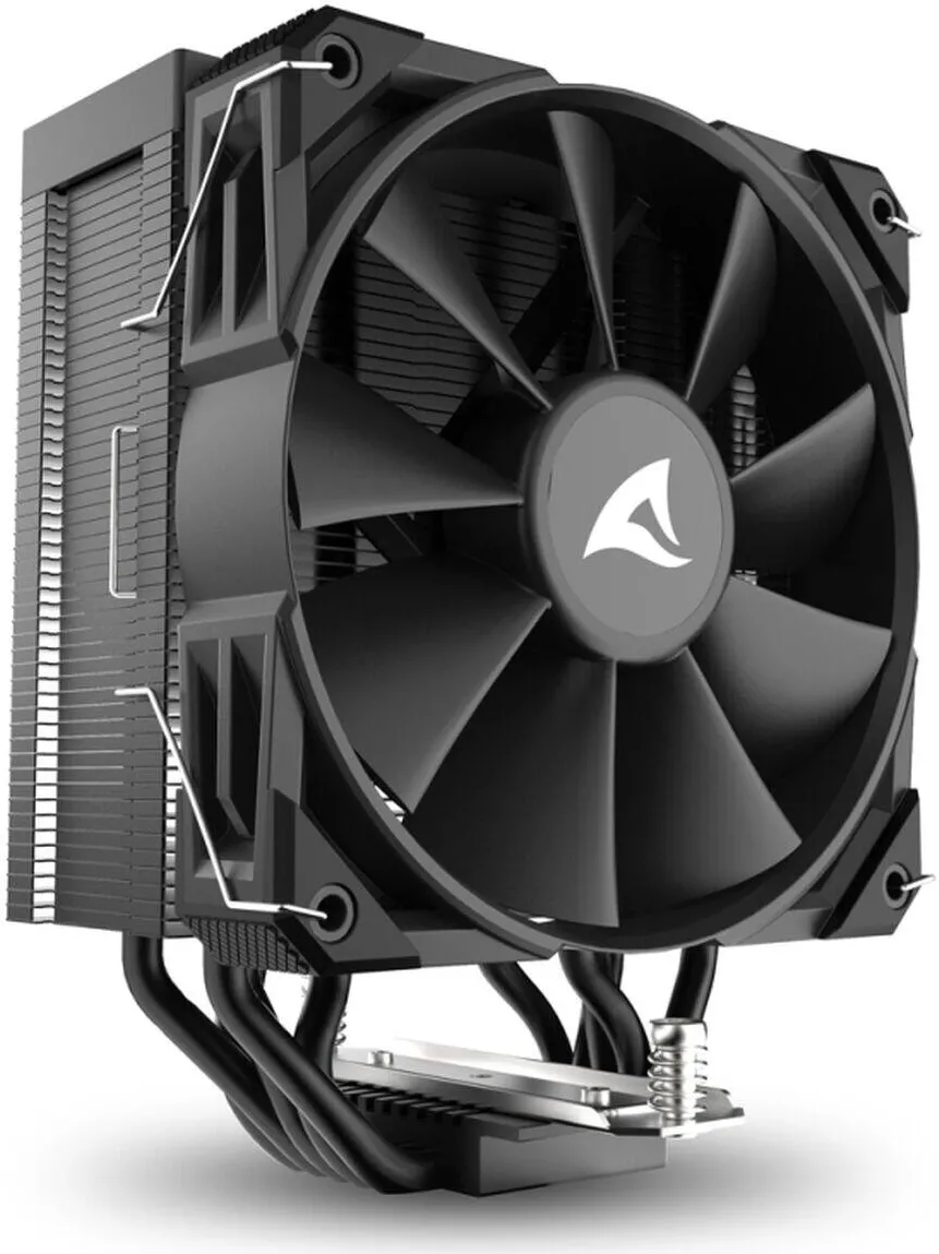 Cooler Sharkoon Ventilator PC Sharkoon A50, 12 cm, negru, 120 mm, 1800 rpm, set de autoasamblare