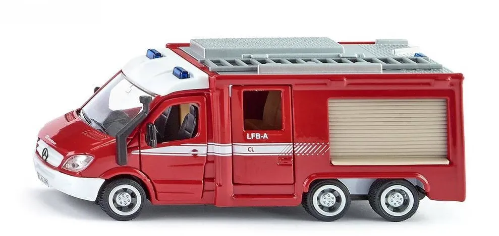 Siku Macheta metalica masina de pompieri Mercedes Benz Sprinter 6x6 SIKU 2113, Scara 1:50