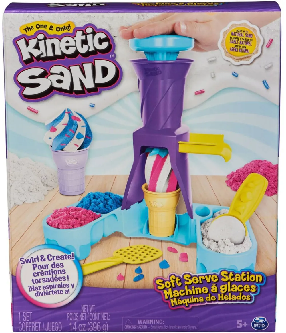 Spinmaster Set de joaca Kinetic Sand - Inghetata, 396 g