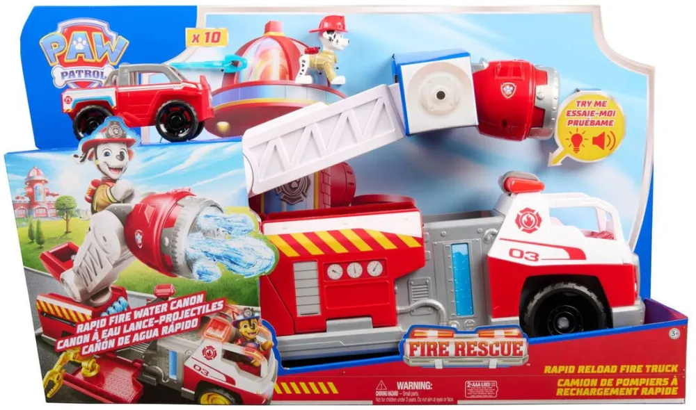 Spinmaster Set de joaca Paw Patrol - Fire Rescue, Masina de pompieri