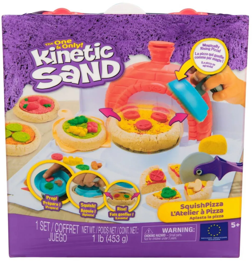 Spinmaster Set Kinetic Sand - Atelier pizza, 453g
