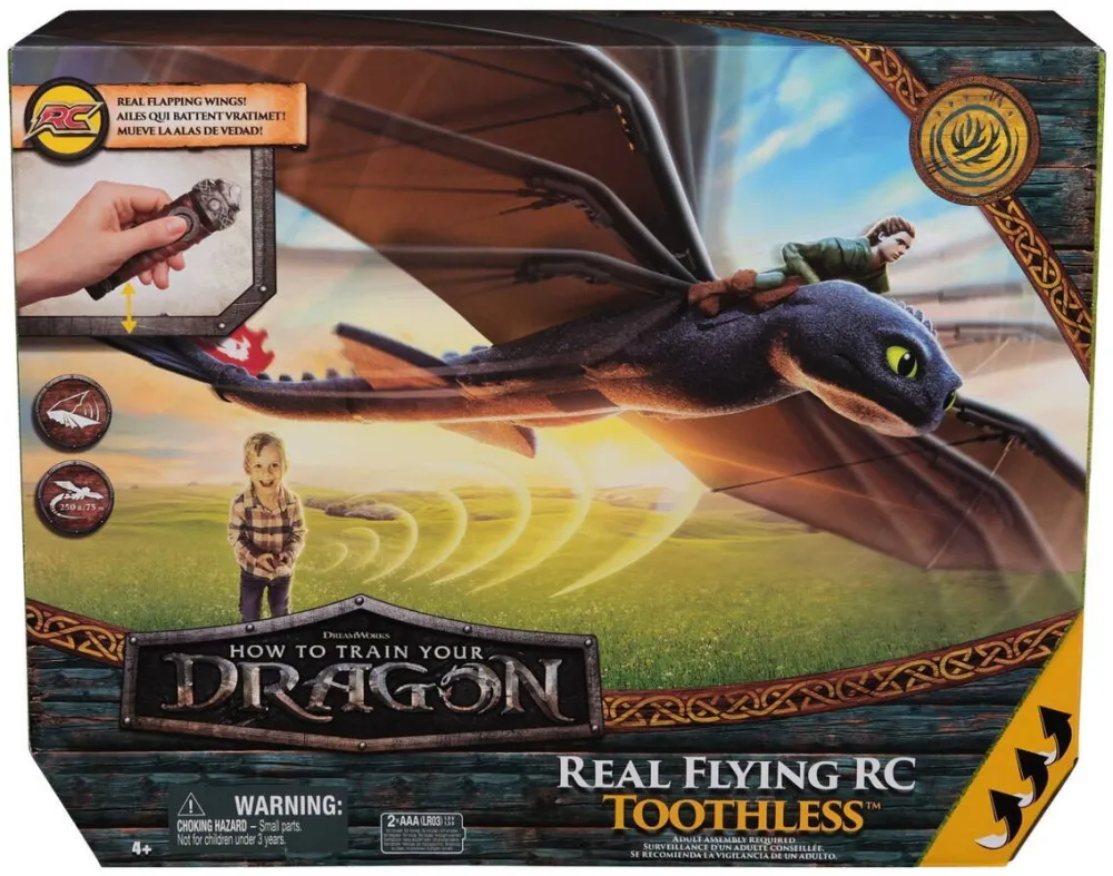 Spinmaster Figurina How to train your dragon - Real Flying RC, Toothless