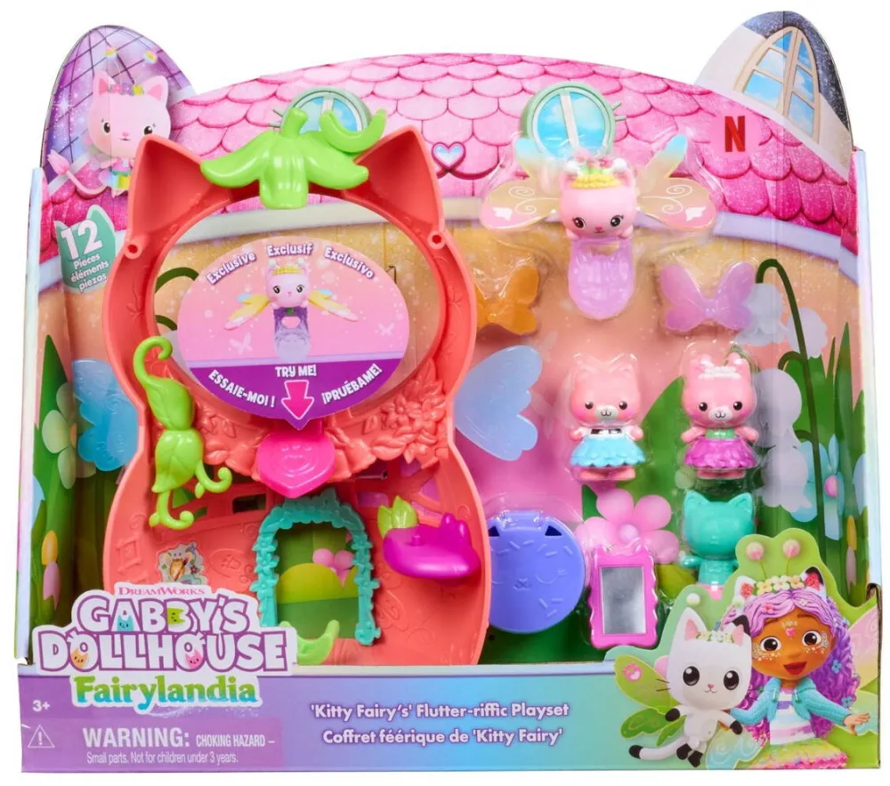 Spinmaster Gabbys dollhouse fairylandia set de joaca zana pisicutei cu figurine si accesorii